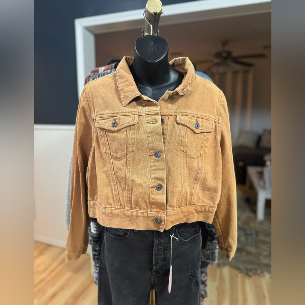Women's Tan Jean Jacket